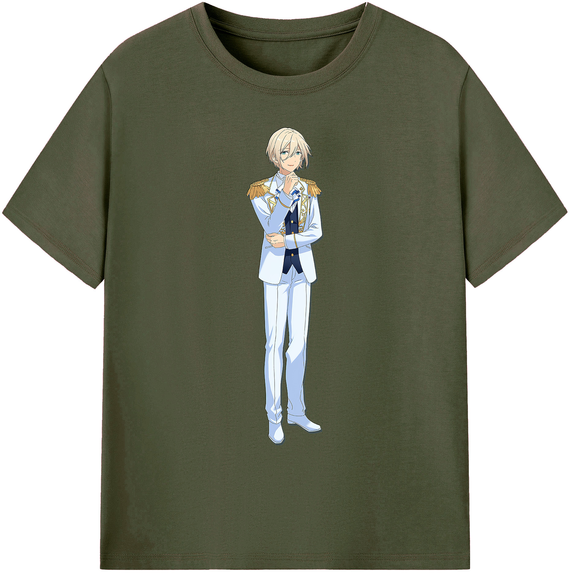 （画像用） あんさんぶるスターズ! Ensemble Stars 綿100％ メンズ半袖Tシャツ｜肌触りやわらか＆通気性